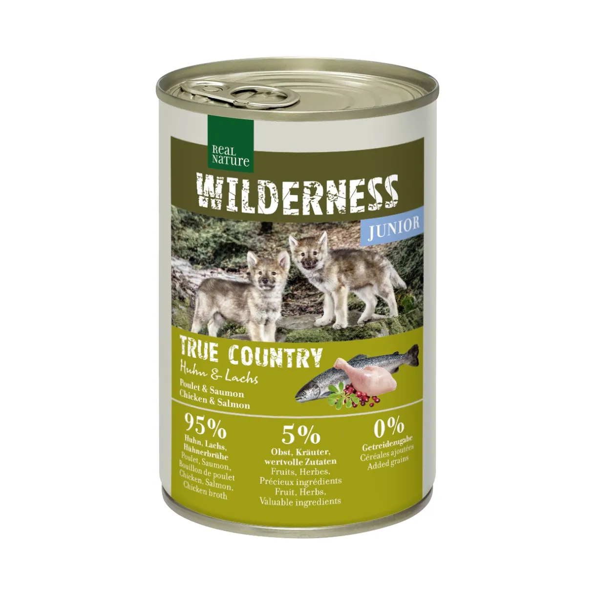REAL NATURE Nourriture Humide|Nourriture^WILDERNESS Junior Poulet avec saumon 6x400 g