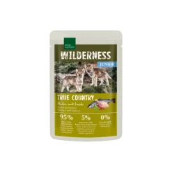 REAL NATURE Nourriture Humide|Nourriture^WILDERNESS Junior True Country Poulet avec Saumon 12x100 g