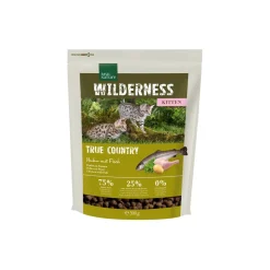 REAL NATURE Croquettes Pour Chat|Nourriture^WILDERNESS Kitten True Country Poulet au poisson 300 g