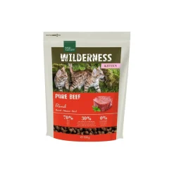 REAL NATURE Croquettes Pour Chat|Nourriture^WILDERNESS Pure Beef Kitten 300 g