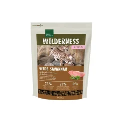 REAL NATURE Croquettes Pour Chat|Nourriture^WILDERNESS Wide Savannah Kitten à la volaille, à l’agneau et au sanglier 300 g