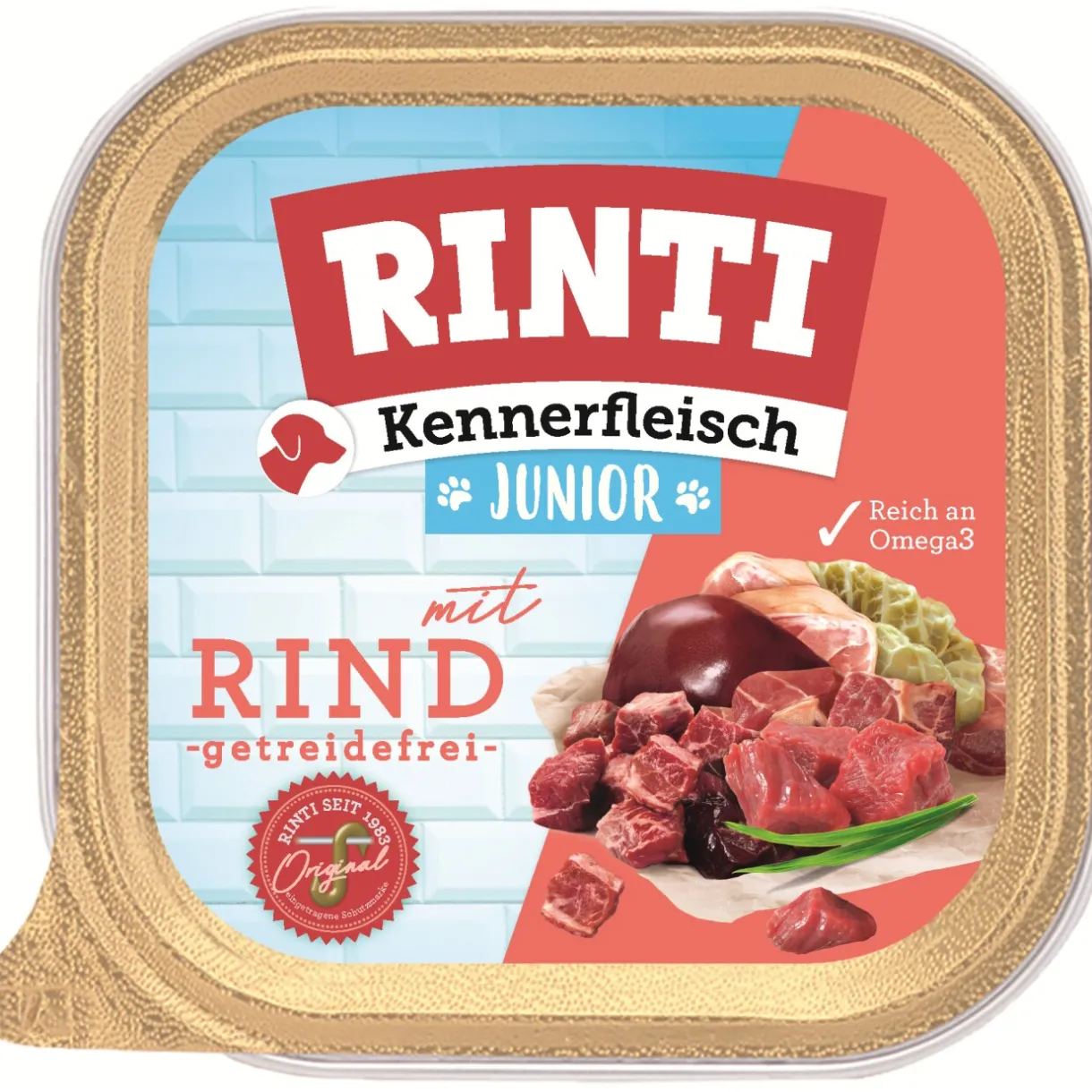 RINTI Nourriture Humide|Nourriture^Kennerfleisch Junior 9 x 300 g Bœuf