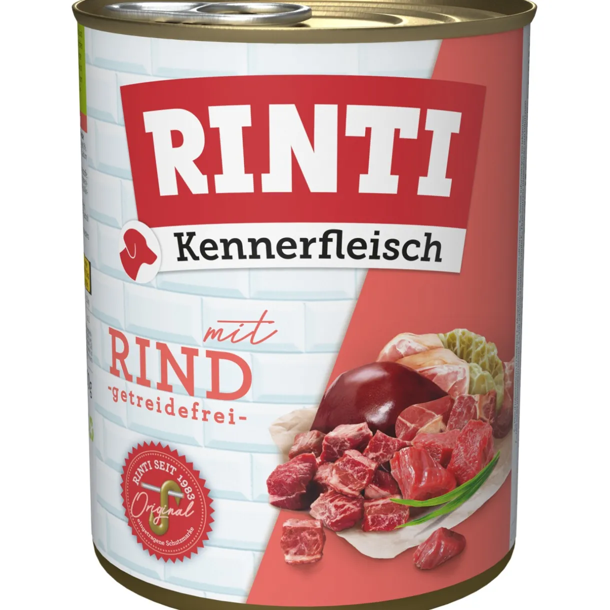 RINTI Nourriture Humide^Kennerfleisch nourriture humide pour chien, adulte, boîte, Bœuf 12x800 g