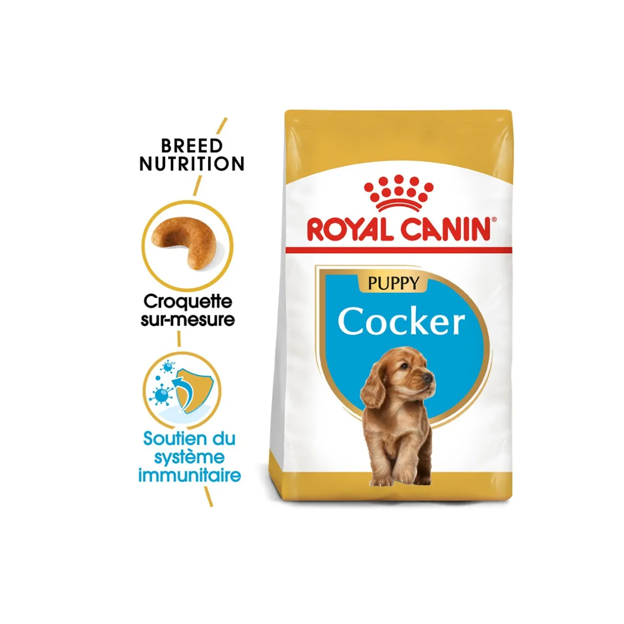 ROYAL CANIN Croquettes|Nourriture^Cocker Chiot Croquettes Chien 3 kg