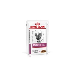 ROYAL CANIN Régime Rénal|Nourriture Humide^Veterinary Renal Nourriture humide Chat 12x85g Bœuf