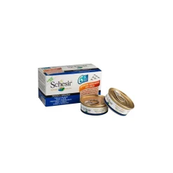Schesir Nourriture Humide^Multipack 24 x 50 g Thon au bar, en gelée