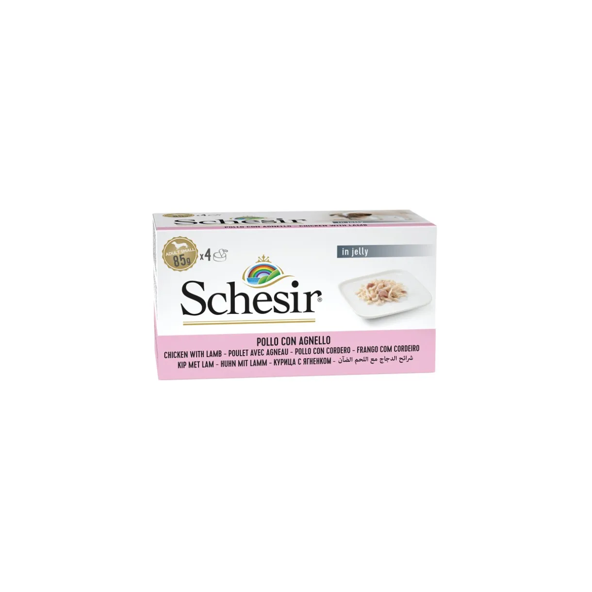Schesir Nourriture Humide^Multipack Adulte 4 x 85 g Poulet et agneau