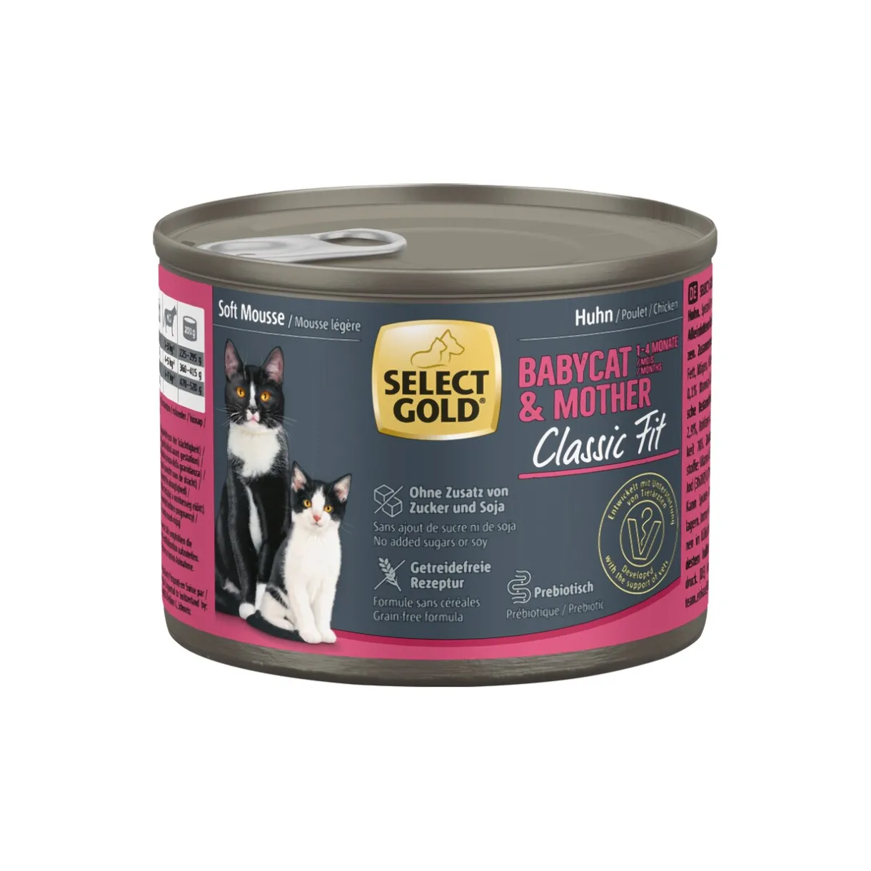 SELECT GOLD Nourriture Humide|Nourriture^Babycat & Mother Mousse Tendre Poulet 6x200 g