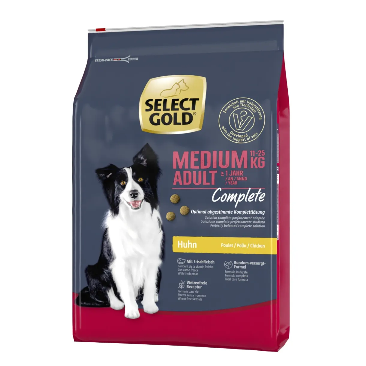 SELECT GOLD Croquettes^Complete Medium Adulte Poulet 4 kg