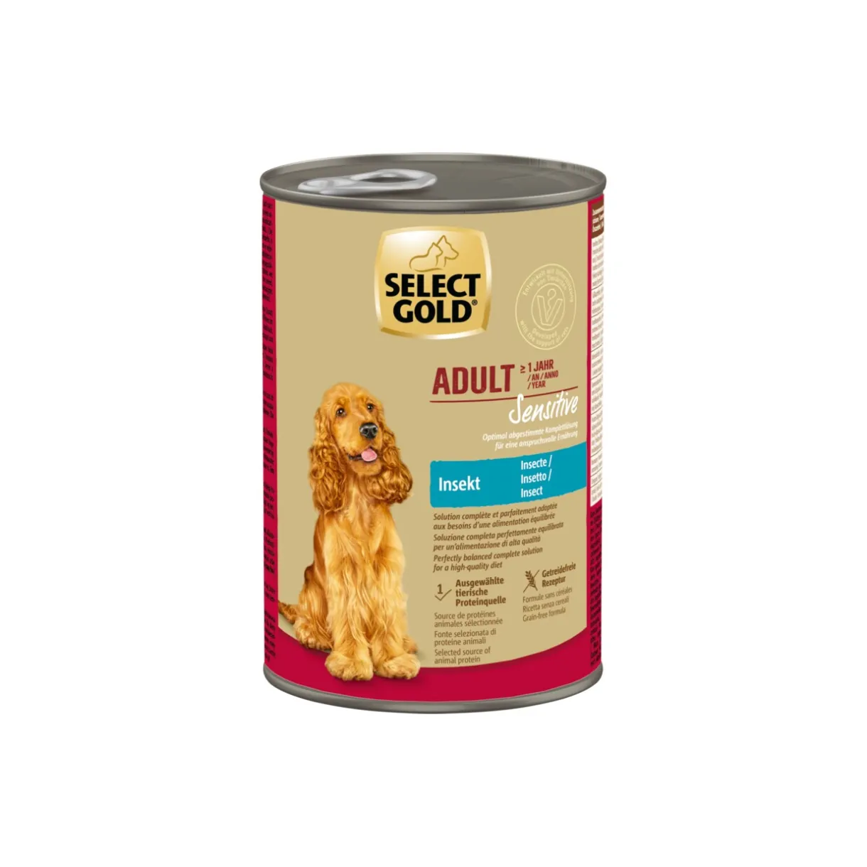 SELECT GOLD Nourriture Humide^Extra Sensitive Adult Insect 6x400 g
