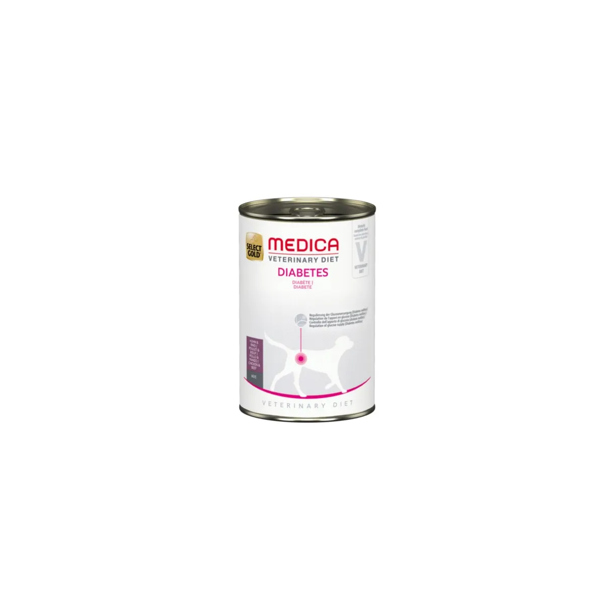 SELECT GOLD Nourriture Humide^Medica Diabète 6x400 g