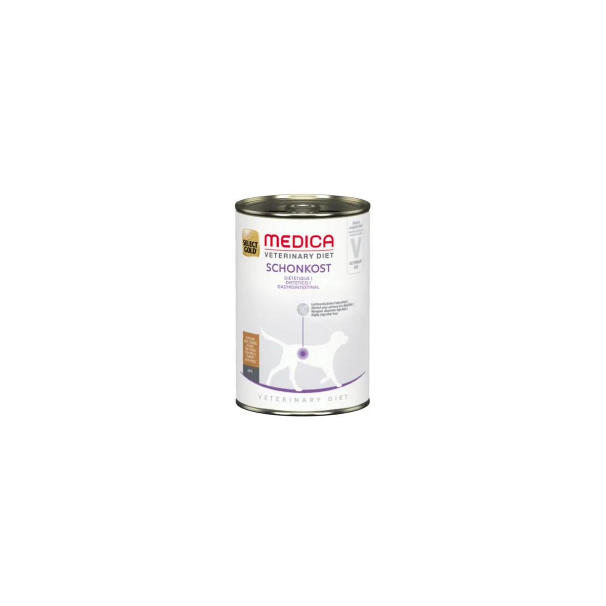 SELECT GOLD Nourriture Humide^Medica Diététique Poulet Dinde au riz 6x400 g