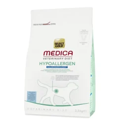 SELECT GOLD Croquettes|Hypoallergénique^Medica Hypoallergénique réduit la calories et le saumon 2,5 kg