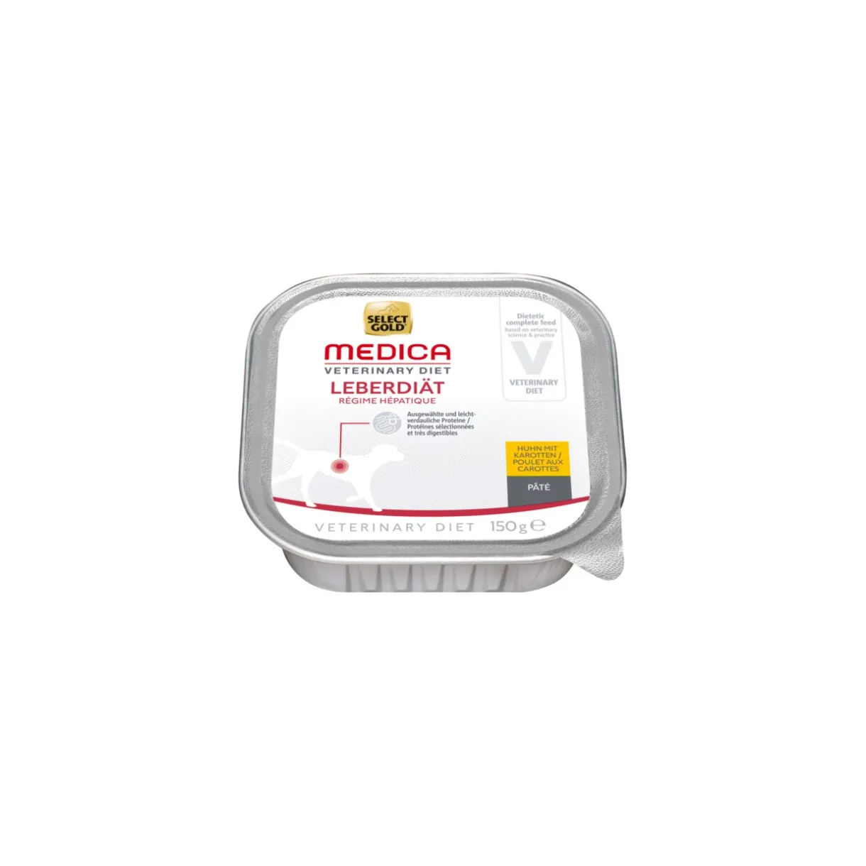 SELECT GOLD Nourriture Humide^Medica Régime hépatique 10x150 g
