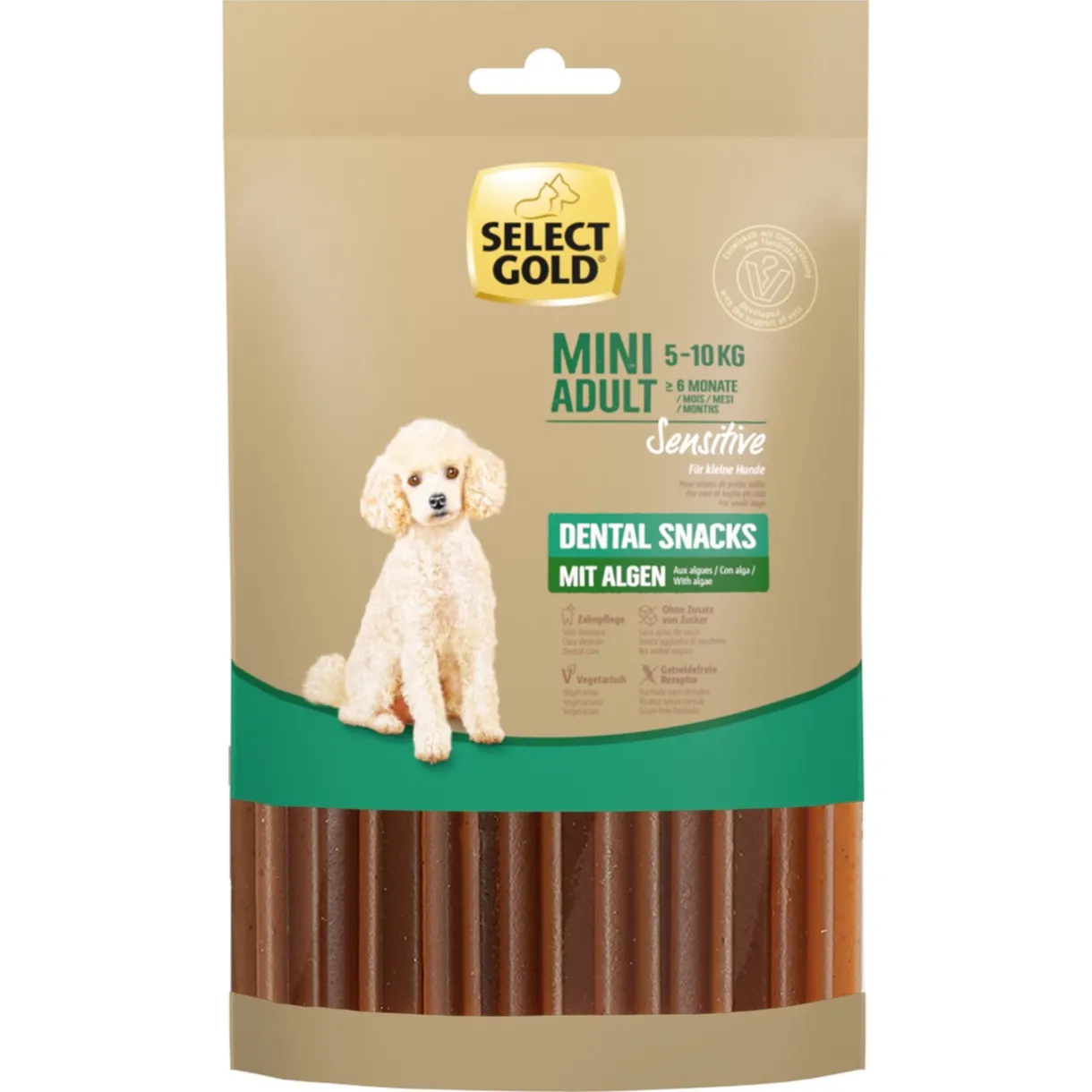 SELECT GOLD Friandises|Soins Dentaires^Sensitive Dental Snacks Algue 99 g