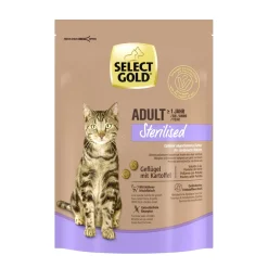 SELECT GOLD Croquettes Pour Chat^Sterilised Adult Volaille & riz 300 g