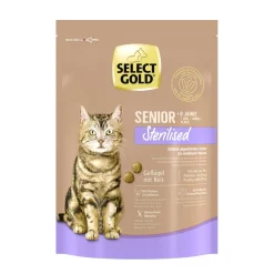 SELECT GOLD Croquettes Pour Chat^Sterilised Senior Volaille & riz 300 g