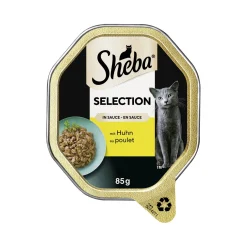 Sheba Nourriture Humide^Bol Selection en sauce bouchées au poulet 22 x 85 g