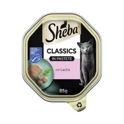 Sheba Nourriture Humide^Classics Nourriture humide pour chat adulte, en pâté 22x85g Saumon