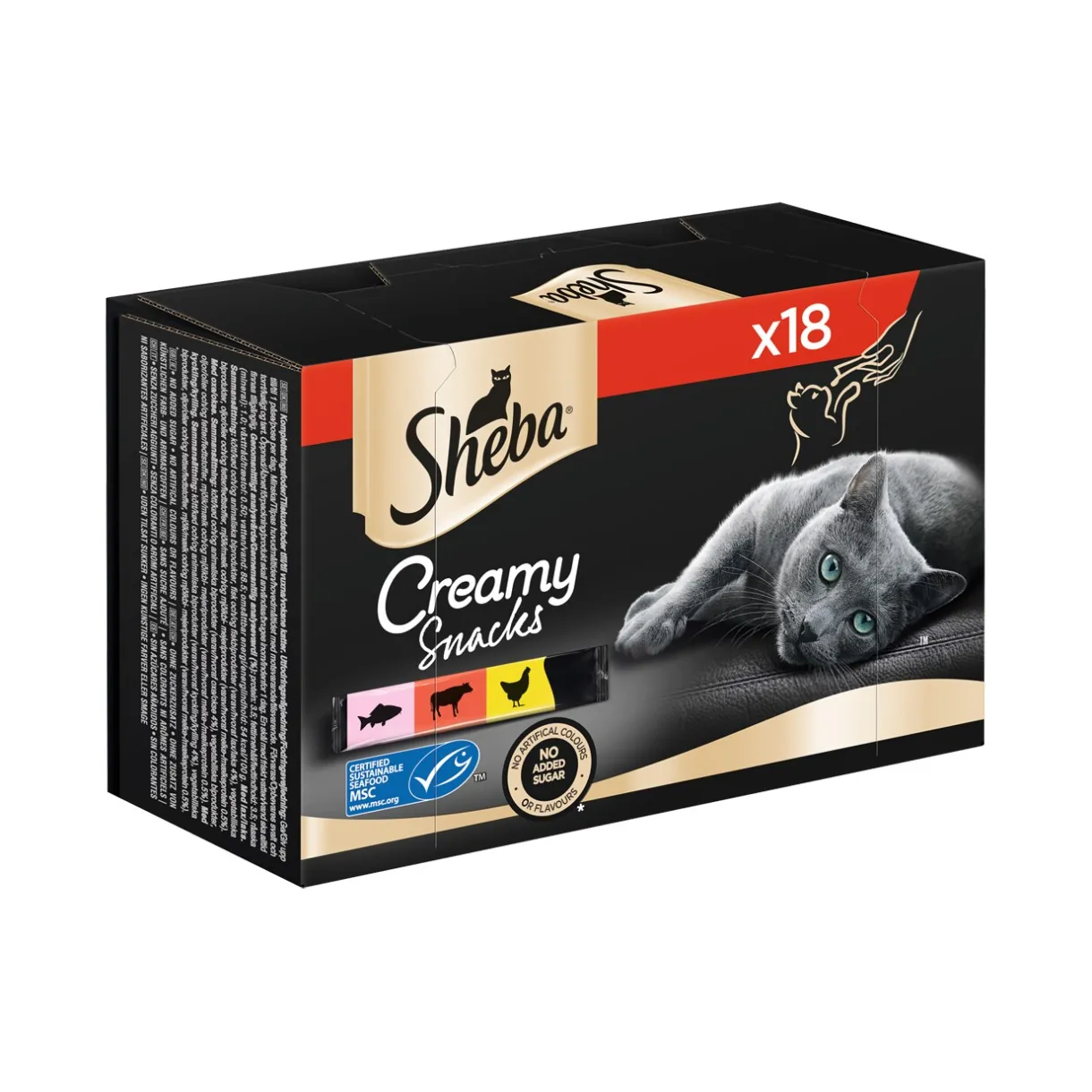 Sheba Friandises^Creamy Snacks Multipack 18x12g