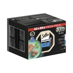Sheba Nourriture Humide^Multipack Classics en pâté de poisson Variation 32 x 85 g