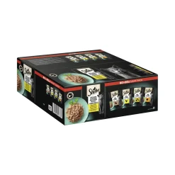 Sheba Nourriture Humide^Multipack Giant-Pack Délicatesse en gelée Variation de volaille 80 x 85 g