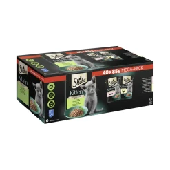 Sheba Nourriture Humide|Nourriture^Multipack Mega-Pack Kitten en sauce Fine variété au saumon, au poulet MSC 40 x 85 g
