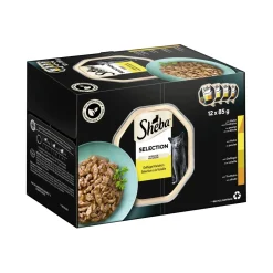 Sheba Nourriture Humide^Multipack Selection en sauce Variation de volaille 12 x 85 g