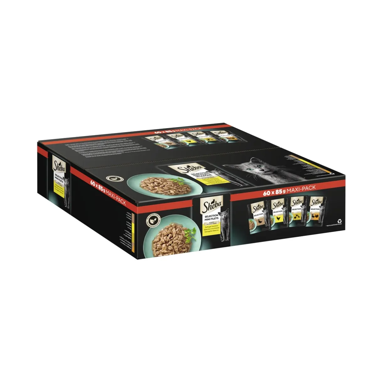 Sheba Nourriture Humide^Selection en sauce 60 x 85 g