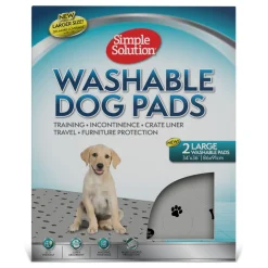 SIMPLE SOLUTION Couches Pour Chien|Propreté^Washable Pads Large Set de 2 pièces