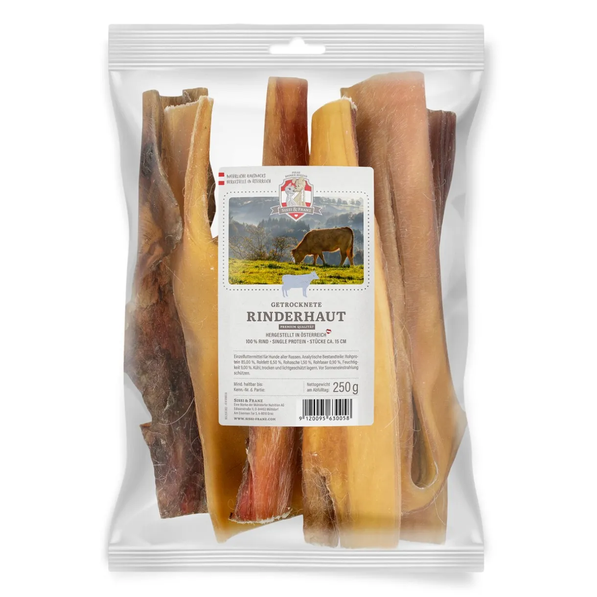 Sissi & Franz Friandises^Cuir chevelu de bœuf séché 250 g