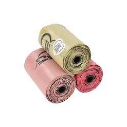 TAKE CARE Sacs À Déjections Canines^Sac à crottes multicolore 4x15 pcs