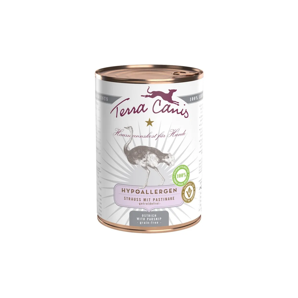 Terra Canis Nourriture Humide^Hypoallergen Adult 6x400g Autruche au panais