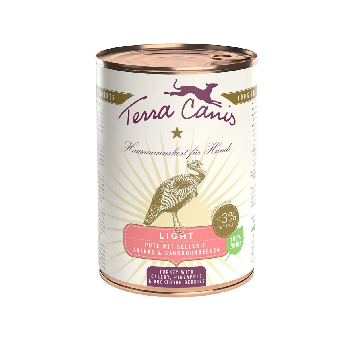 Terra Canis Nourriture Humide^Light 6 x 400 g Dinde