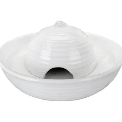 Trixie Fontaines^Fontaine à boire Vital Flow Mini, céramique, 0,8 l/ø 24×10 cm, blanc