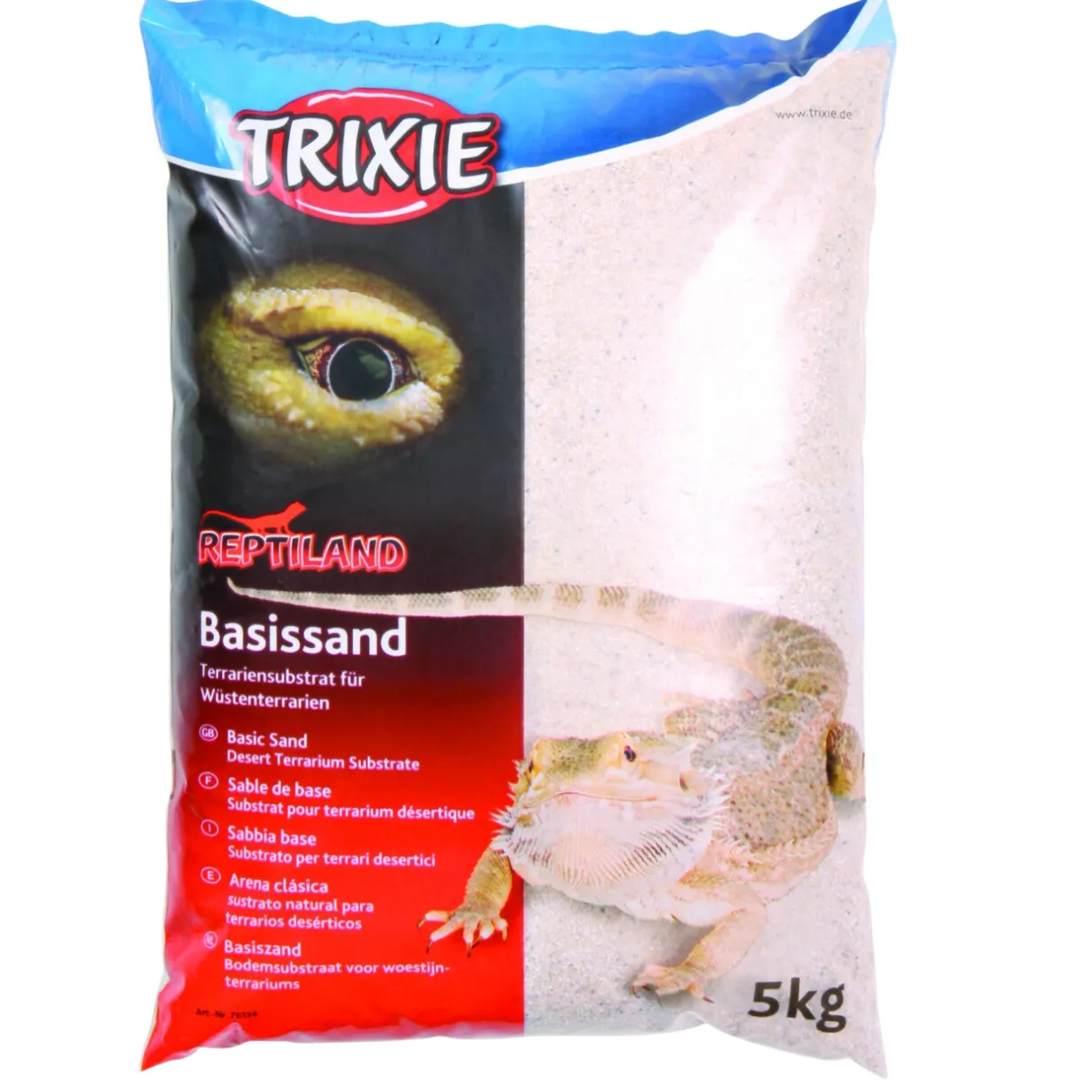 Trixie Substrat^Sable Reptiland blanc pour terrariums désertiques, 5 kg