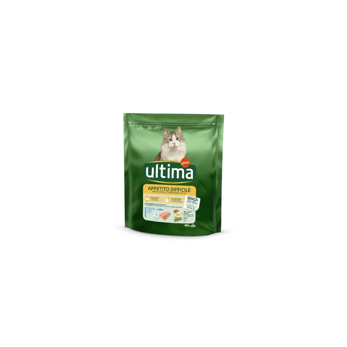 Croquettes Pour Chat^Ultima Appétit difficile avec de la Truite Appétit difficile avec de la Truite 400 g