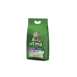 Croquettes Pour Chat^Ultima Stérilisé Adulte avec du Poulet 3 kg