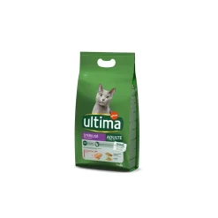 Croquettes Pour Chat^Ultima Stérilisé Adulte avec du Saumon 3 kg