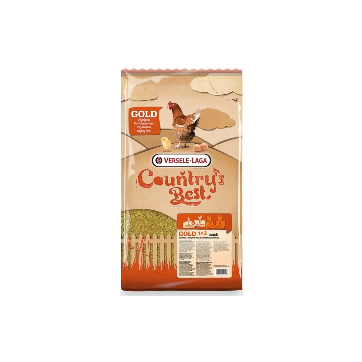 Versele-Laga Tout Dans Poules & Basse-Cour|Nourriture & Foin^Country's Best Gold 1 & 2 Mash 5kg