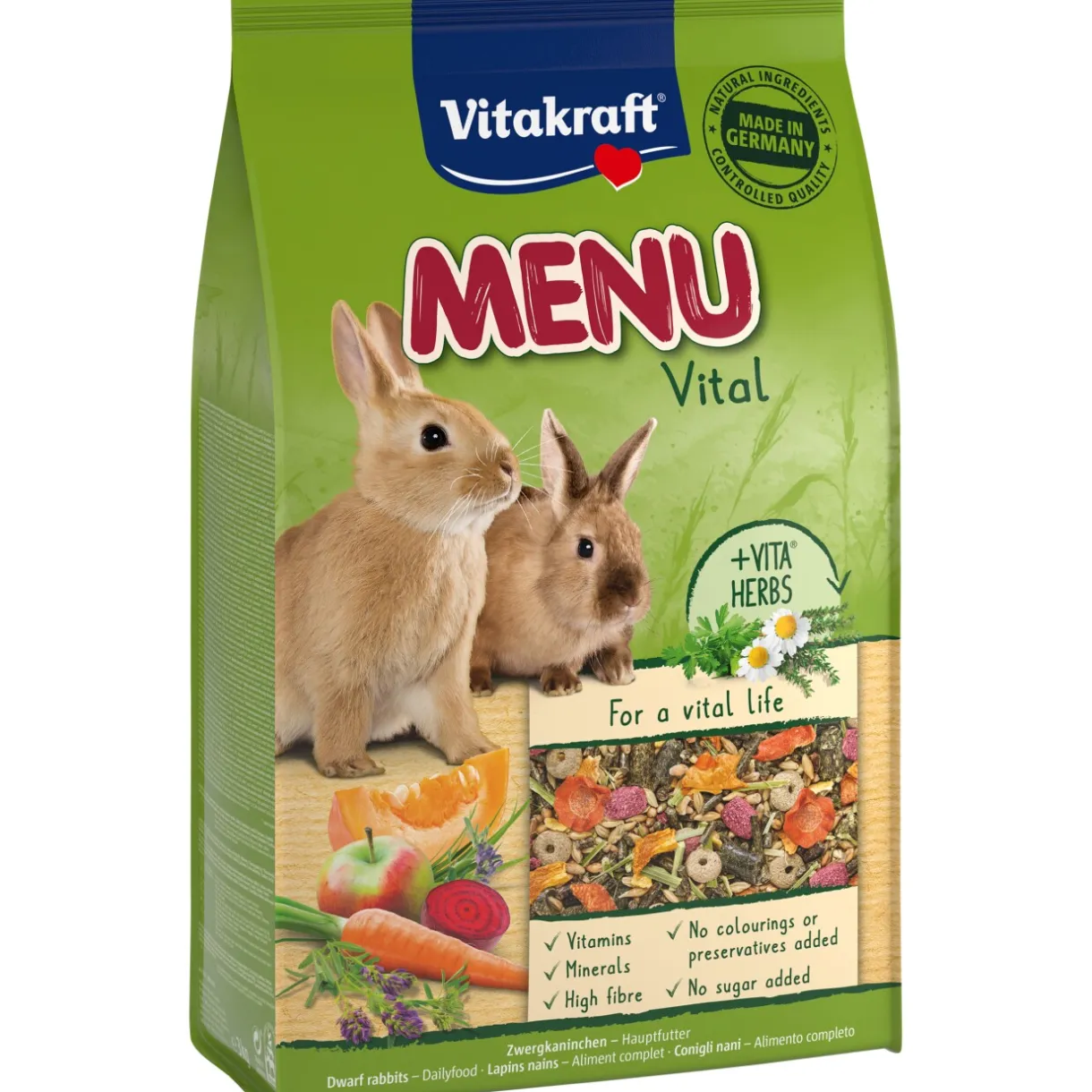 Vitakraft Lapins Nains|Nourriture Principale^Menu Vital pour lapins nains 3 kg