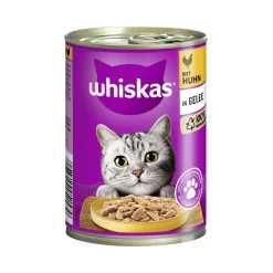 Whiskas Nourriture Humide^Adult 1+ Gelée 12 x 400 g Poulet