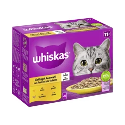 Whiskas Nourriture Humide^Multipack 11+ sélection de volaille en gelée 12x85 g