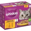 Whiskas Nourriture Humide^Multipack 1+ sélection de volaille en gelée 12 x 85 g