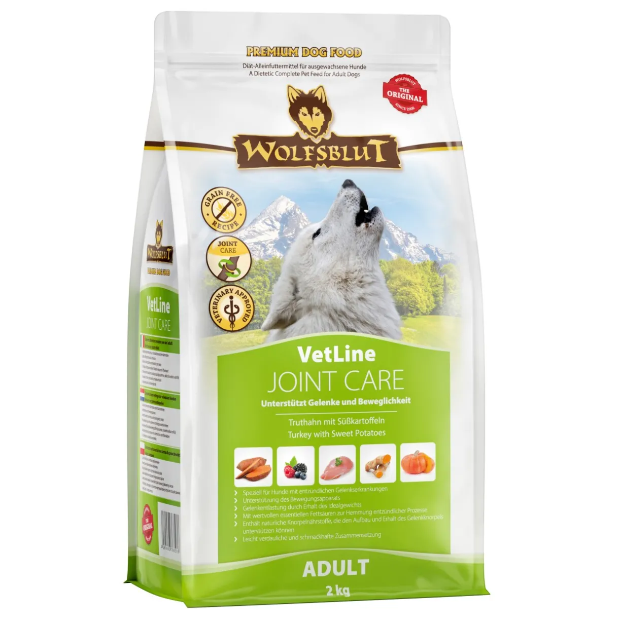 WOLFSBLUT Croquettes^Adult VetLine Joint Care, dindon 2 kg