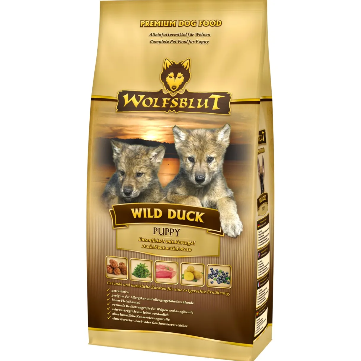 WOLFSBLUT Croquettes|Nourriture^Croquettes Chien Junior Canard Sauvage 2 kg