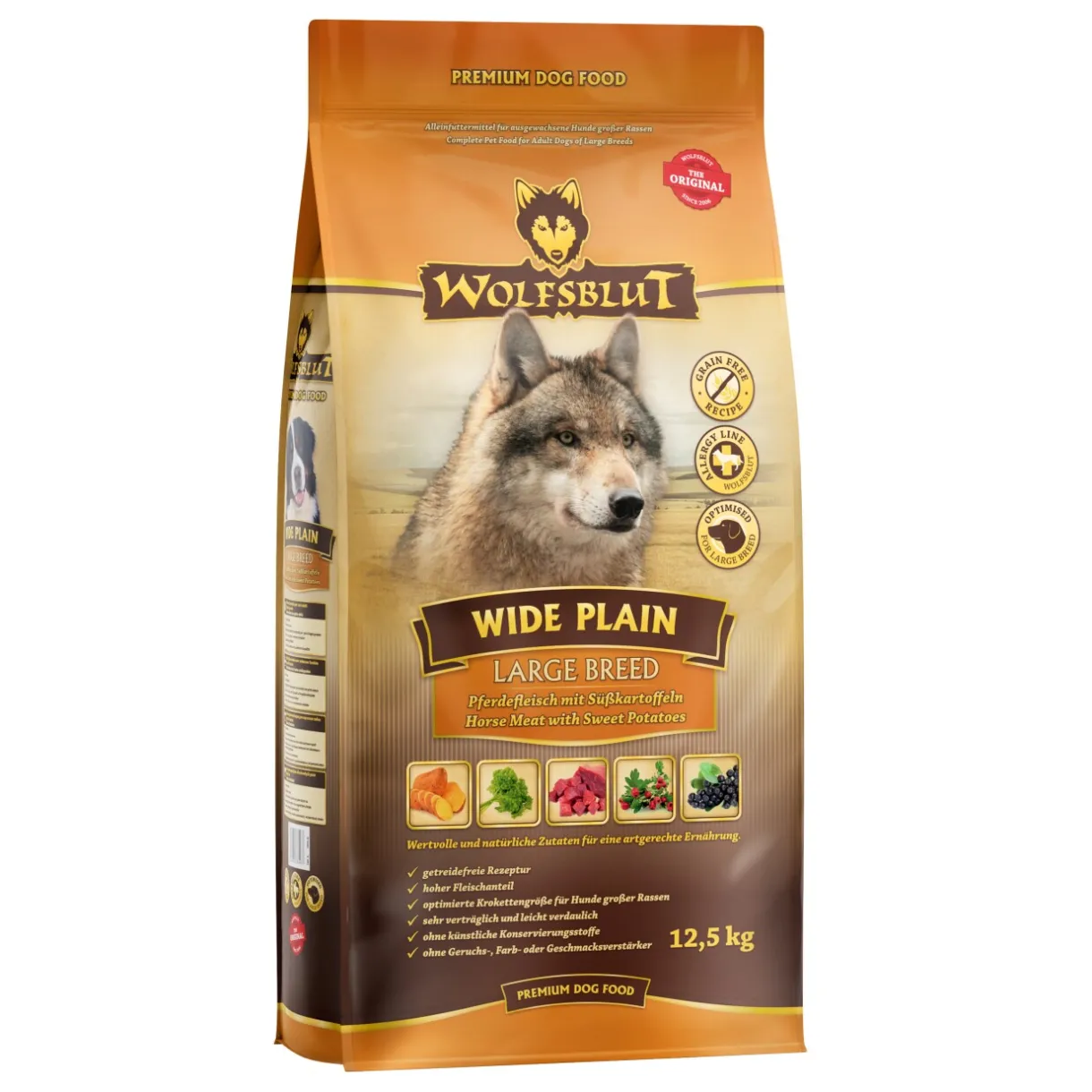 WOLFSBLUT Croquettes^Wide Plain Grande Race 12,5 kg