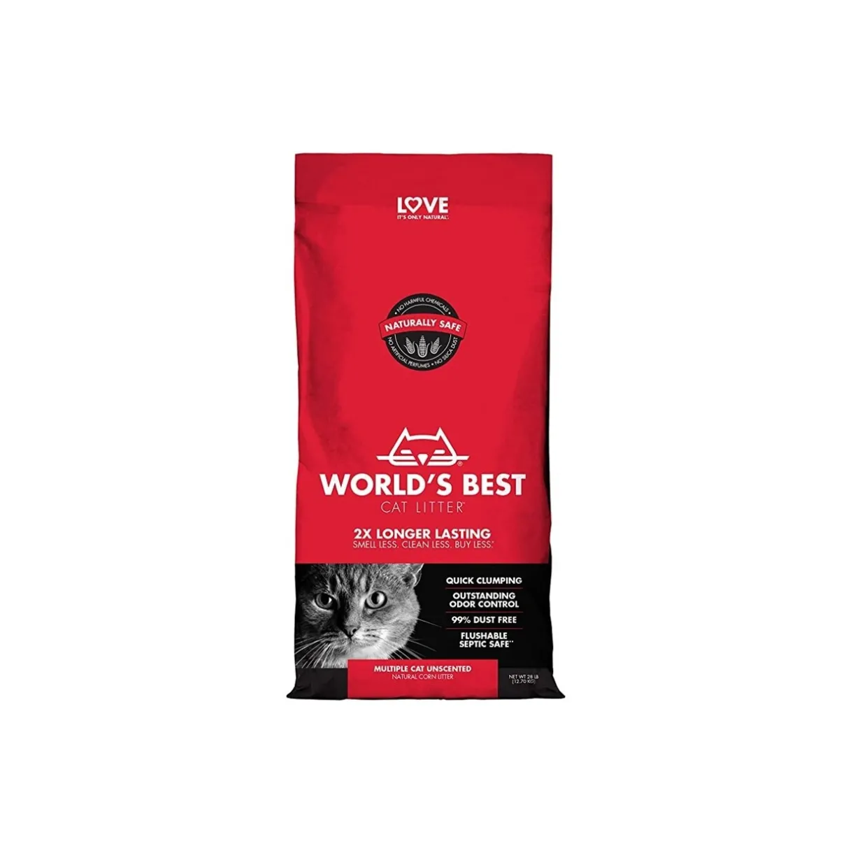 WORLD'S BEST Litière Pour Chat^Cat Litter Multiple 12,7 kg