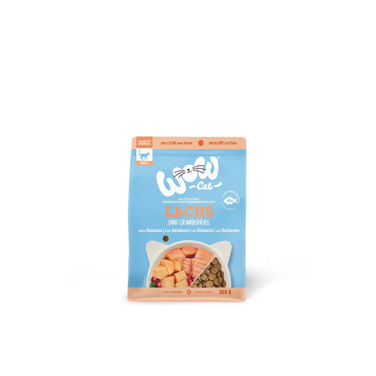 WOW Croquettes Pour Chat^Cat Adult Saumon 325 g