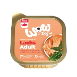 WOW Nourriture Humide^nourriture humide pour chien, adulte 11x150 g Saumon